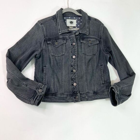 Daughters of the Liberation Jacket Womens Large Jean Denim Grunge Y2K fall - Picture 1 of 8